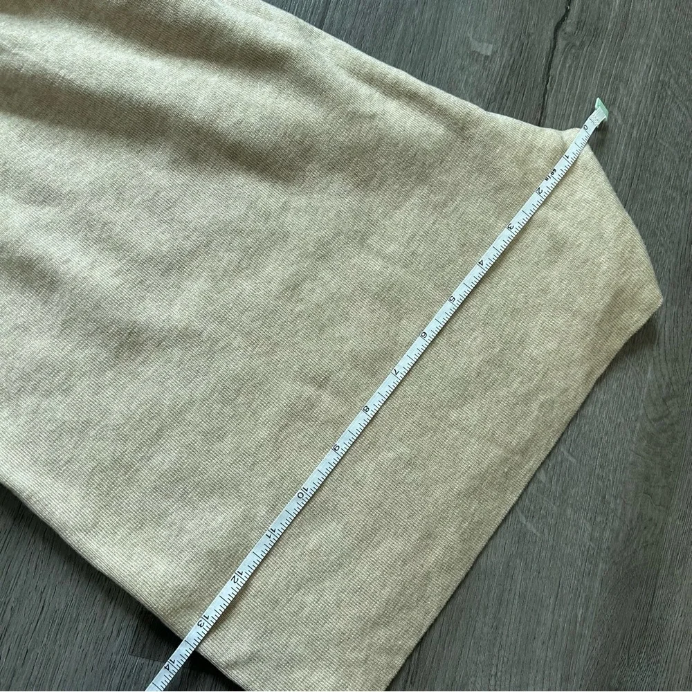 Jcrew Drawstring silk-blend sweater-short beige‎ brown size medium women’s